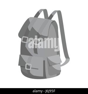Jagd-Rucksack-Symbol, monochrome Blackstyle Stock Vektor