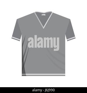 T-Shirt-Symbol, schwarz Stil Monochrom Stock Vektor