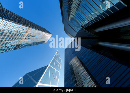 Firmengebäude in Hong Kong Stockfoto