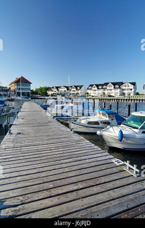 Seehafen von Karl Hagen auf der Insel Usedom Stockfoto