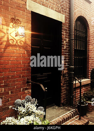 Sniffen Court Historic District in Murray Hill, NYC, East 36th Street Stockfoto