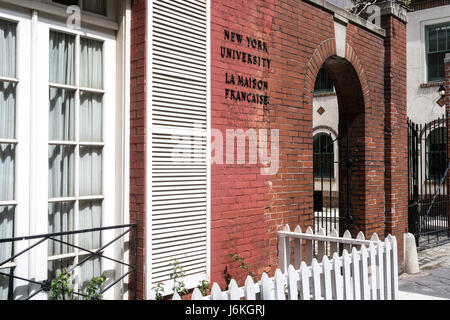 Washington Mews in Greenwich Village, New York Stockfoto