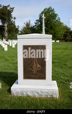 Raumfähre Columbia Memorial auf dem Arlington Cemetery Washington DC USA Stockfoto