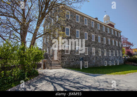 Die slater Mühle in Pawtucket, RI - der Geburtsort der Amerikanischen Industriellen Revolution Stockfoto