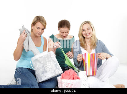 Paperbags begeistert anspruchslose begeisterte frohe Radiant mit Freude Freude froh Stockfoto