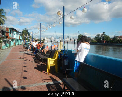 08362 Punta Santa Ana Linear Park Pasig River Binondo Beata Manila 01 Stockfoto