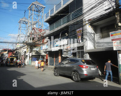 0782 Kirche San Juan Nepomuceno Baranggays Straßen Malibay, Pasay Stadt 16 Stockfoto