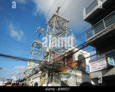 0782 Kirche San Juan Nepomuceno Baranggays Straßen Malibay, Pasay City 20 Stockfoto