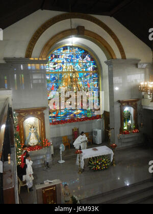 0807 Kirche San Juan Nepomuceno Baranggays Straßen Malibay, Pasay City 12 Stockfoto