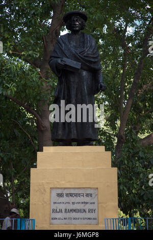 Statue von Raja Ram Mohan Roy auf der Maidan-Kolkata - Kalkutta Westbengalen, Indien Stockfoto