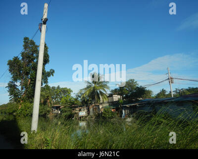 09478 Reisfelder Bewässerung Bagong Nayon Baliuag Bulacan Straße Brücken 04 Stockfoto