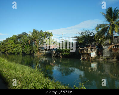 09478 Reisfelder Bewässerung Bagong Nayon Baliuag Bulacan Straße Brücken 11 Stockfoto