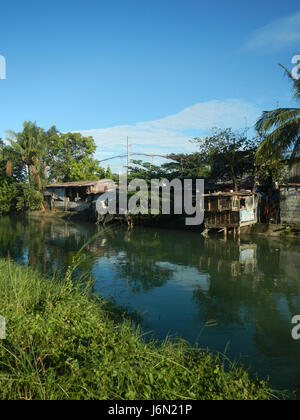 09478 Reisfelder Bewässerung Bagong Nayon Baliuag Bulacan Straße Brücken 13 Stockfoto