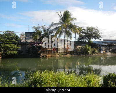 09478 Reisfelder Bewässerung Bagong Nayon Baliuag Bulacan Straße Brücken 22 Stockfoto
