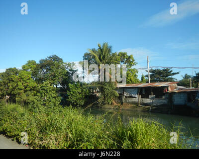 09478 Reisfelder Bewässerung Bagong Nayon Baliuag Bulacan Straße Brücken 26 Stockfoto