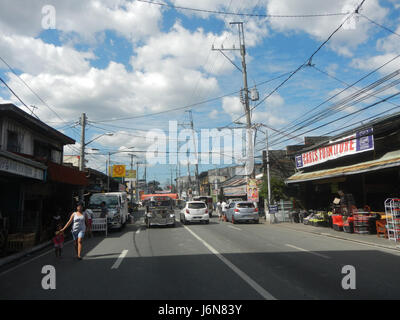 09212 Gebäude in Caloocan Stadt A. Mabini Street C-40 Road Stockfoto