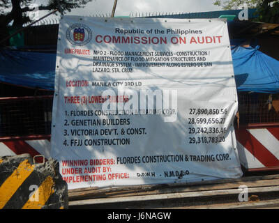 09601 Tayuman Straße Santa Cruz Brücke Tondo Manila 48 Stockfoto