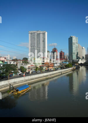 09637 Makati Stadt Mandaluyong City Bridge Hulo Mini Park Pasig Marikina Fluss Kanal 06 Stockfoto