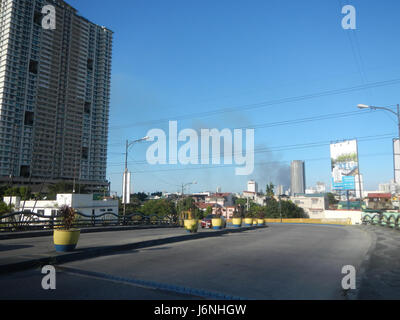 09637 Makati Stadt Mandaluyong City Bridge Hulo Mini Park Pasig Marikina Flussbettes 09 Stockfoto