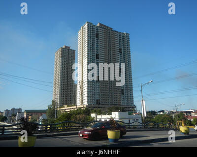 09637 Makati Stadt Mandaluyong City Bridge Hulo Mini Park Pasig Marikina Fluss Kanal 10 Stockfoto