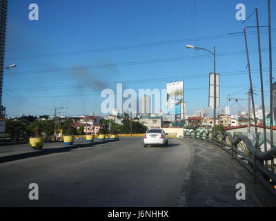 09637 Makati Stadt Mandaluyong City Bridge Hulo Mini Park Pasig Marikina Fluss Kanal 11 Stockfoto