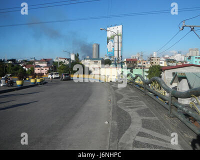 09637 Makati Stadt Mandaluyong City Bridge Hulo Mini Park Pasig Marikina Fluss Kanal 22 Stockfoto