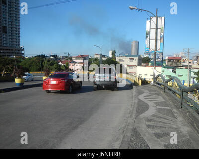 09637 Makati Stadt Mandaluyong City Bridge Hulo Mini Park Pasig Marikina Fluss Kanal 24 Stockfoto