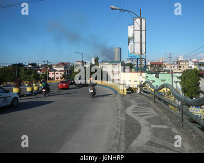 09637 Makati Stadt Mandaluyong City Bridge Hulo Mini Park Pasig Marikina Fluss Kanal 25 Stockfoto