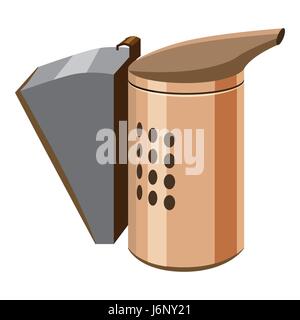 Imkerei Raucher Symbol, Cartoon-Stil Stock Vektor