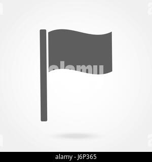 Flaggensymbol, flaches Design. Vektor-illustration Stock Vektor