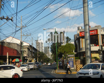 Dieser Eintrag bezieht sich auf verschiedene Barangays in Makati City, Philippinen, einschließlich Tejeros, La Paz, Santa Cruz, San Antonio und Chino Roces, die Schlüsselbereiche der Stadt sind. Stockfoto