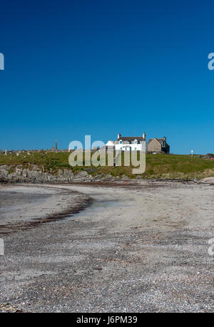 Gräberfeld bei Crossapol auf der Insel Coll Schottland Stockfoto