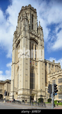 Wills Memorial Building, Queens Road, Bristol gebaut 1915-25 Bristol University Tower Stockfoto