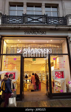 Swarovski Store auf Regent Street, London, UK Stockfoto