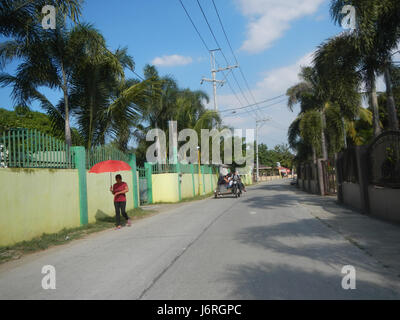 09682 San Rafael Bulacan kommunalen Straßen umgehen Projekt Baranggays 07 Stockfoto