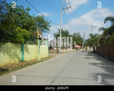 09682 San Rafael Bulacan kommunalen Straßen umgehen Projekt Baranggays 10 Stockfoto