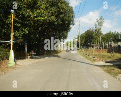 09682 San Rafael Bulacan kommunalen Straßen umgehen Projekt Baranggays 30 Stockfoto