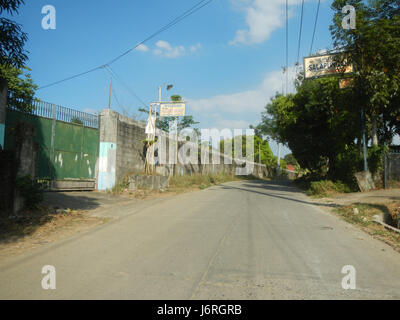 09682 San Rafael Bulacan kommunalen Straßen umgehen Projekt Baranggays 31 Stockfoto