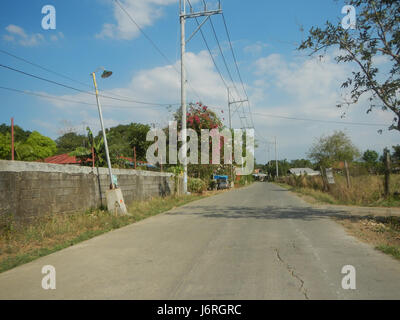 09682 San Rafael Bulacan kommunalen Straßen umgehen Projekt Baranggays 32 Stockfoto