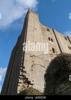 Hedingham Norman Bergfried, Essex Stockfoto