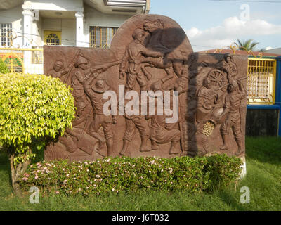 Das Bulacan Municipal Hall auf den Philippinen dient als Verwaltungszentrum der Region. Sie ist ein Schlüsselgebäude für die lokale Verwaltung und den öffentlichen Dienst. Stockfoto