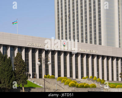 Das Gebäude der Nationalversammlung der Republik Aserbaidschan in der Hauptstadt Baku Stockfoto