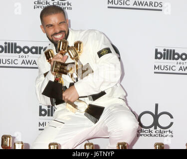 Las Vegas, NV, USA. 21. Mai 2017. LAS VEGAS - Mai 21: Drake im 2017 Billboard Awards Presse Zimmer an der T-Mobile Arena am 21. Mai 2017 in Las Vegas, NV-Credit: Kay Blake/ZUMA Draht/Alamy Live-Nachrichten Stockfoto