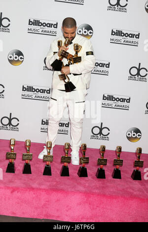 Las Vegas, NV, USA. 21. Mai 2017. LAS VEGAS - Mai 21: Drake im 2017 Billboard Awards Presse Zimmer an der T-Mobile Arena am 21. Mai 2017 in Las Vegas, NV-Credit: Kay Blake/ZUMA Draht/Alamy Live-Nachrichten Stockfoto