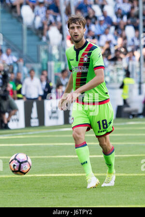 Turin, Italien. 21. Mai 2017. Andrea Barberis (Crotone) Fußball: Italienische "Serie A" match zwischen Juventus 3-0 FC Crotone Juventus Stadium in Turin, Italien. Bildnachweis: Maurizio Borsari/AFLO/Alamy Live-Nachrichten Stockfoto