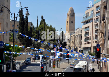 Jerusalem, Israel. 22. Mai 2017. Kontext und Vorbereitungen für Präsident Donald Trump Besuch in Jerusalem, Israel-Credit: Molle Wilson-Milesi/Alamy Live-Nachrichten Stockfoto