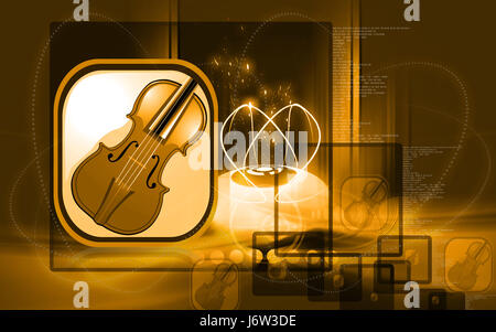 Musik Gitarre Logo Tasten Schlüssel Piktogramm Symbol Piktogramm Handel Symbol Konzert Stockfoto