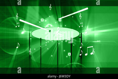 Musik-Symbol-Tasten Schlüssel Piktogramm Symbol Piktogramm Handel Symbol Trommel Konzert Stockfoto