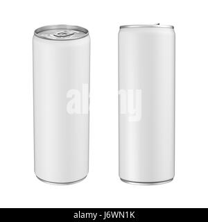 Aluminium-Cola-Dose isoliert Stockfoto