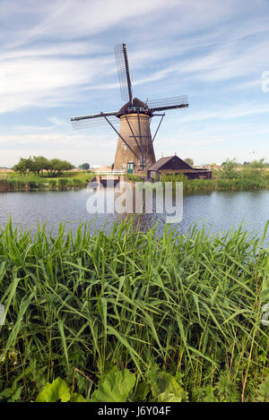 KINDERDIJK, Niederlande - 14. Mai 2017: Ist eine niederländische Stadt, gelegen in der Provinz Süd-Holland in den Niederlanden Kinderdijk ist weltweit bekannt dafür Stockfoto